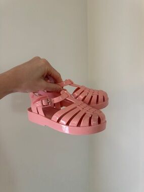 Mini Melissa Pink Jelly Sandals